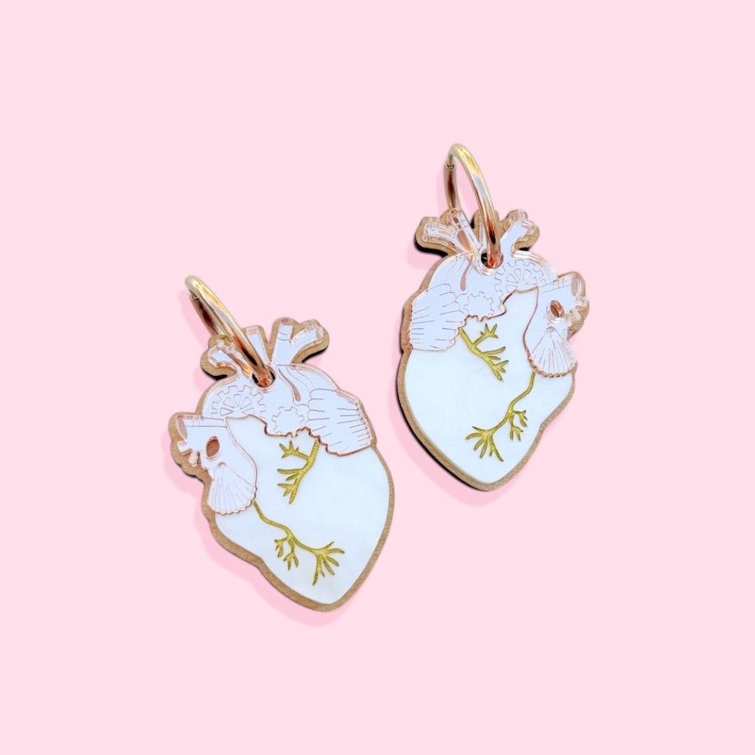 Corazones blanco - Annie's Fingers