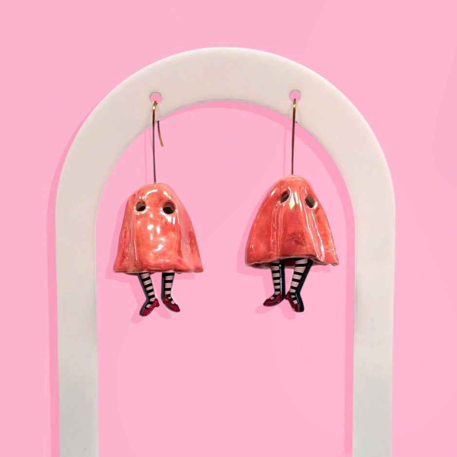 Fantasmas de porcelana rosa