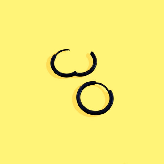 Aros negros 1,5cm - Annie's Fingers