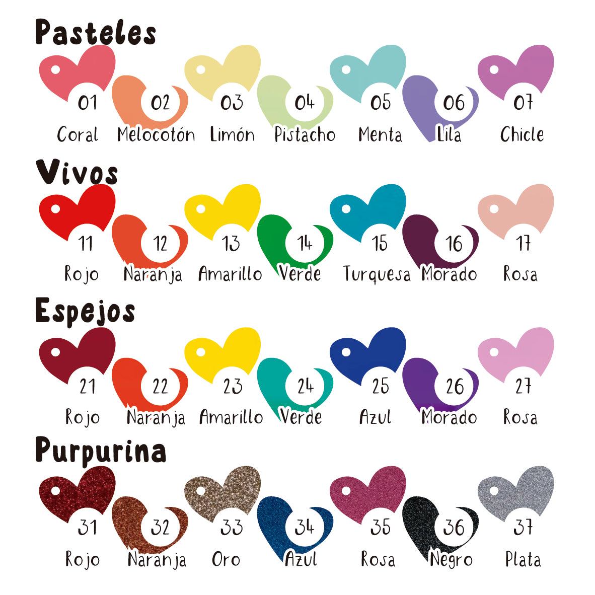 Pack de Corazones - Annie's Fingers