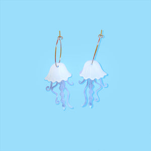 Neon Blue Mini Jellyfish